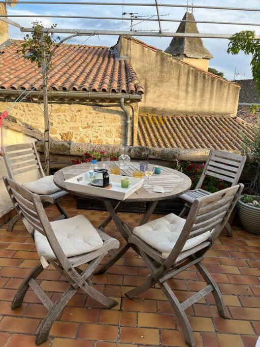 Charming Village House With Roof Top Terrace! Thezan-les-Beziers Buitenkant foto